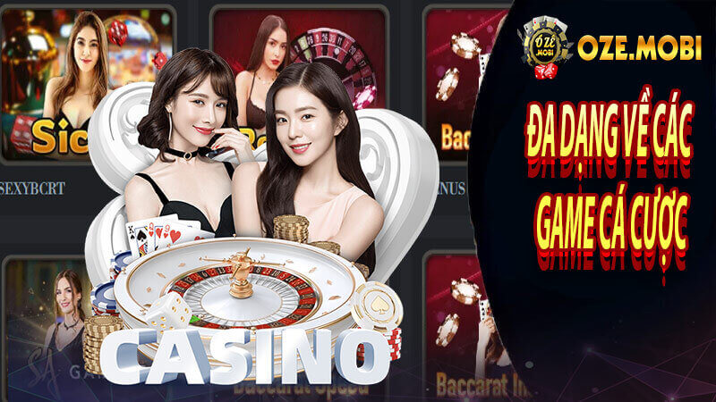 Đa dạng về các game cá cược
