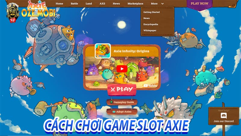 Các bước để chơi game quay Slot Axie Infinity
